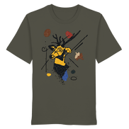 James Hunter - Nature and Beyond Unisex-Shirts Khaki / XS The Stag — Art Collection No.2 - Organic Shirt