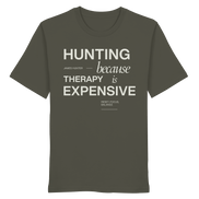 James Hunter - Nature and Beyond Unisex-Shirts Khaki / XS Therapie is expensive - Organic Shirt