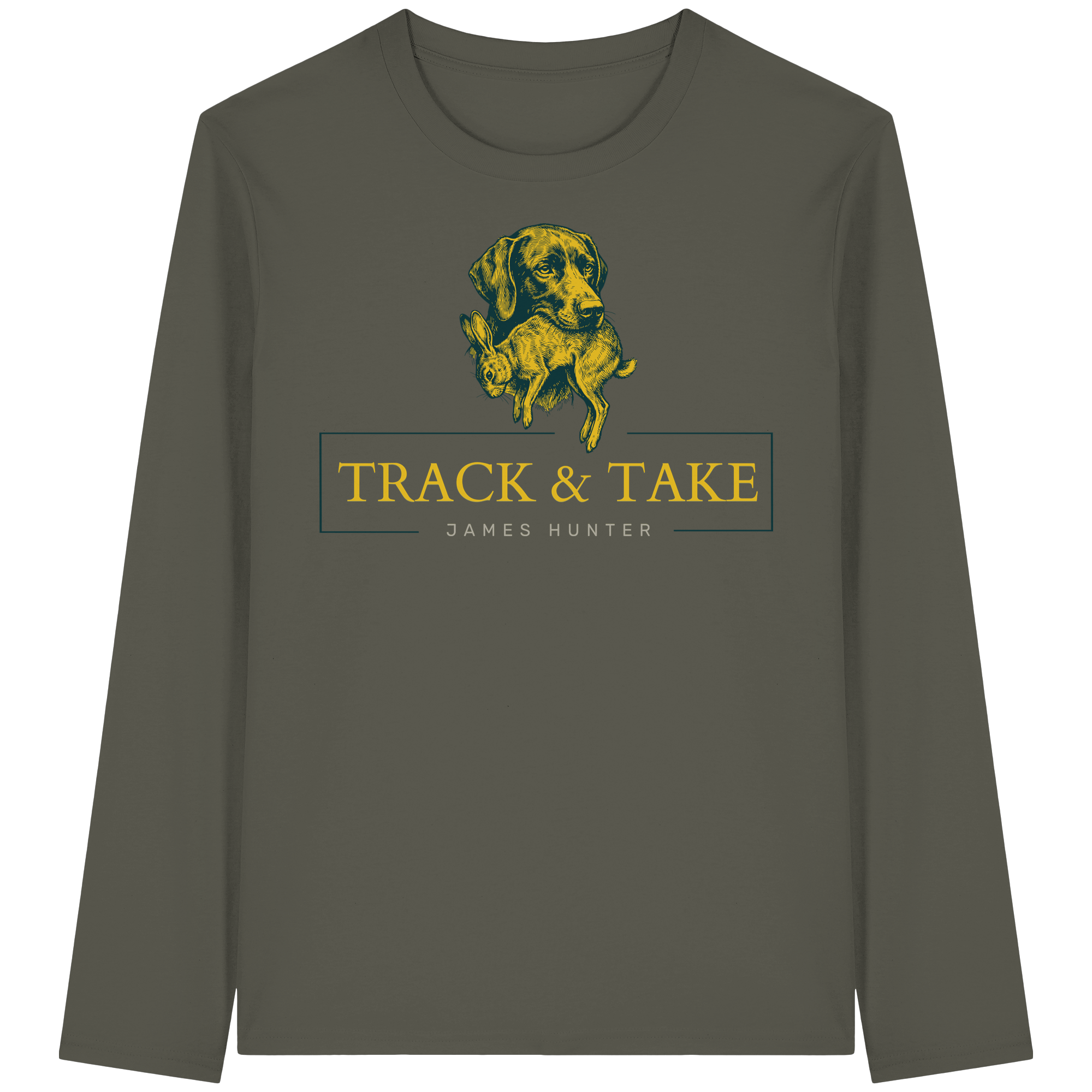 James Hunter - Nature and Beyond Unisex-Shirts Khaki / XS Track & Take - Organic Longsleeve T-Shirt