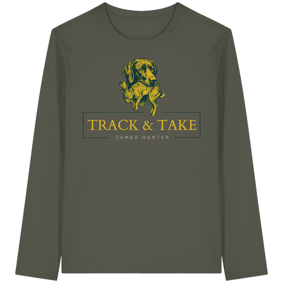 James Hunter - Nature and Beyond Unisex-Shirts Khaki / XS Track & Take - Organic Longsleeve T-Shirt