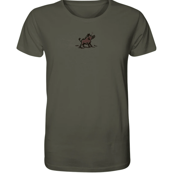 James Hunter - Nature and Beyond Unisex-Shirts Khaki / XS Wild Boar - Simple - Organic Shirt