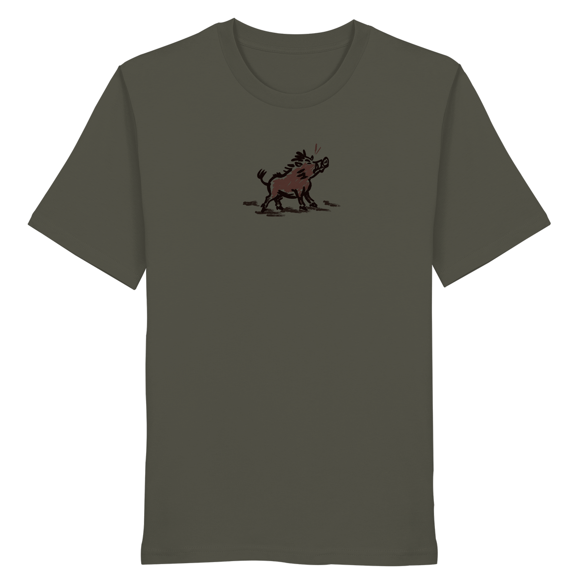 James Hunter - Nature and Beyond Unisex-Shirts Khaki / XS Wild Boar - Simple - Organic Shirt