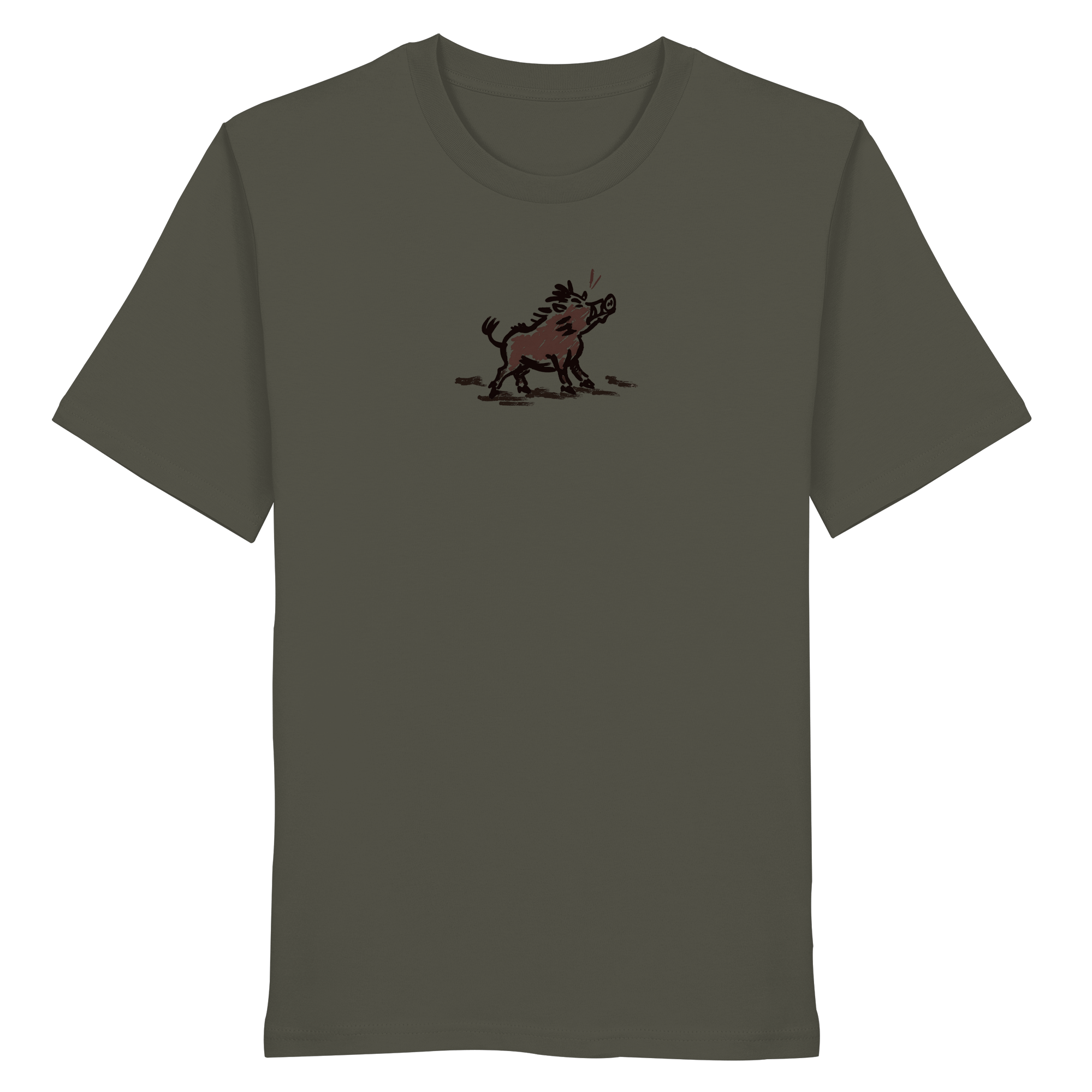 James Hunter - Nature and Beyond Unisex-Shirts Khaki / XS Wild Boar - Simple - Organic Shirt
