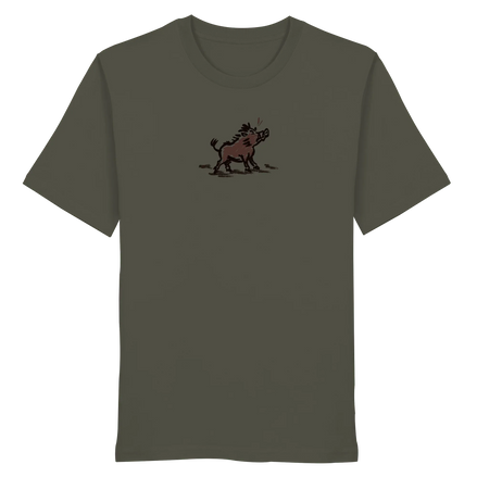 James Hunter - Nature and Beyond Unisex-Shirts Khaki / XS Wild Boar - Simple - Organic Shirt