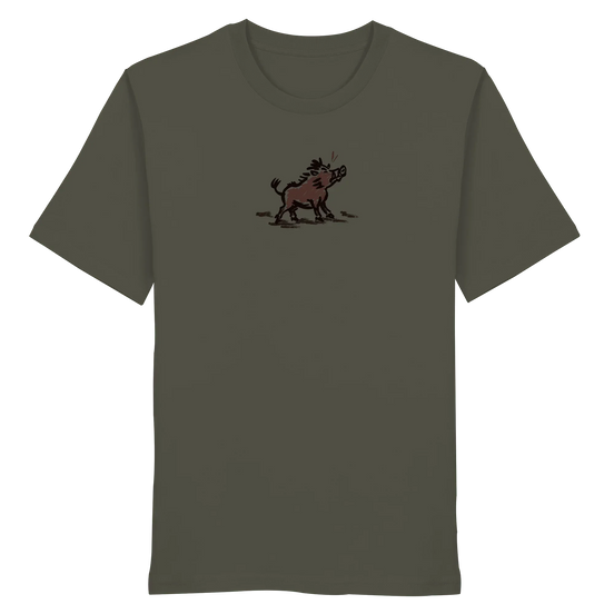 James Hunter - Nature and Beyond Unisex-Shirts Khaki / XS Wild Boar - Simple - Organic Shirt