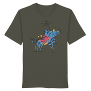 James Hunter - Nature and Beyond Unisex-Shirts Khaki / XS Wild Charge — Art Collection Organic T-Shirt No. 5 - Organic Shirt