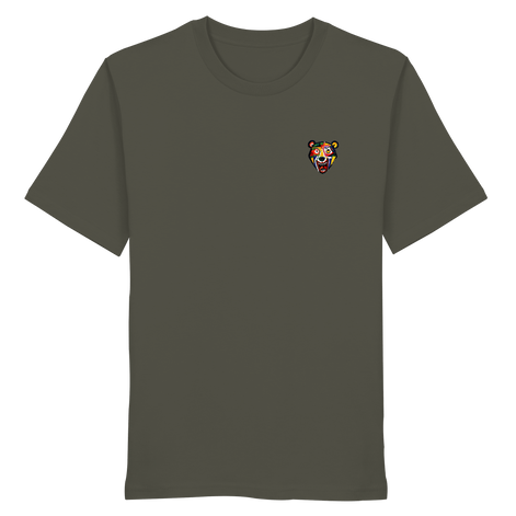 James Hunter - Nature and Beyond Unisex-Shirts Khaki / XS Wild Spirit — Abstract Bear - Organic Shirt
