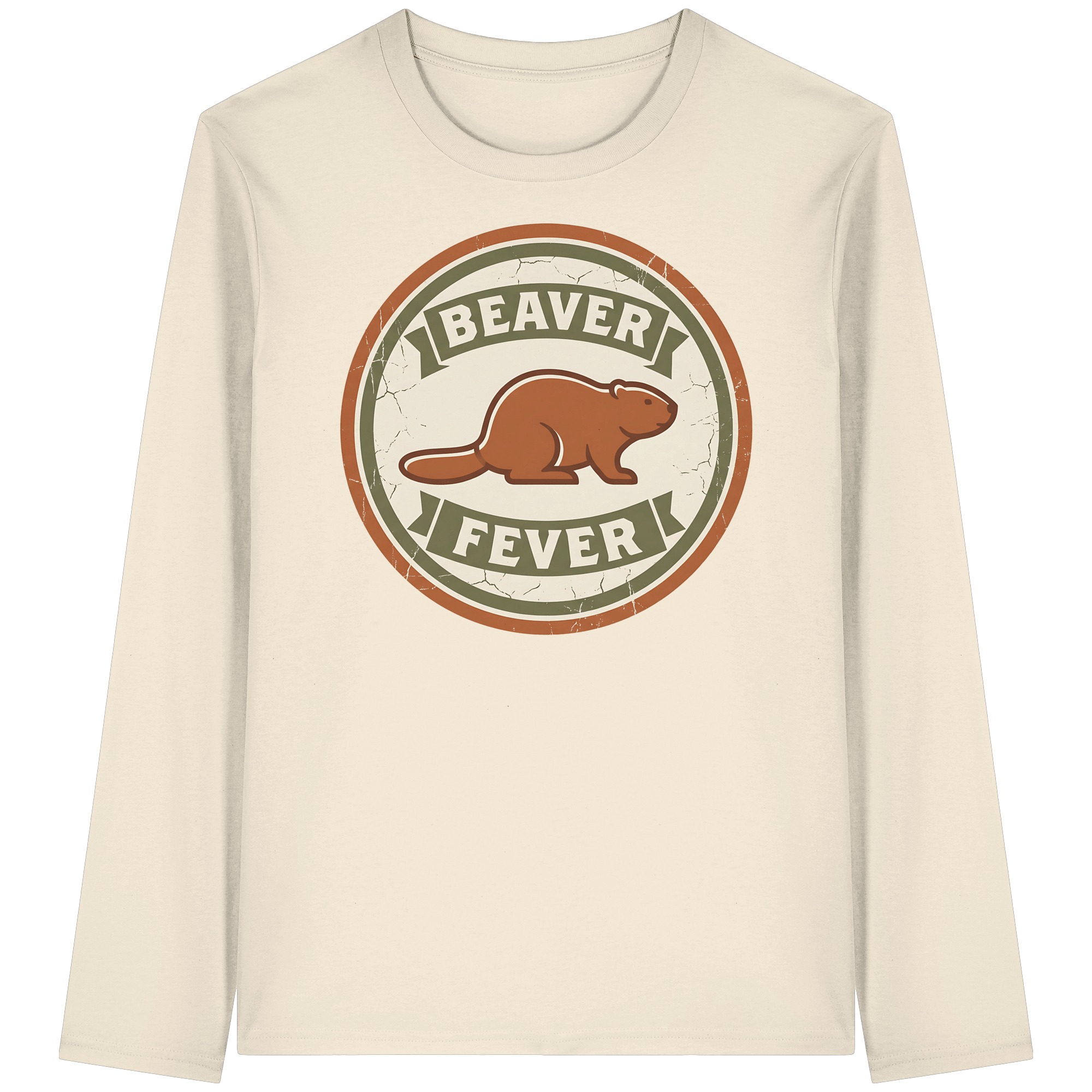 James Hunter - Nature and Beyond Unisex-Shirts Natural Raw / XS Beaver Fever - Organic Longsleeve T-Shirt