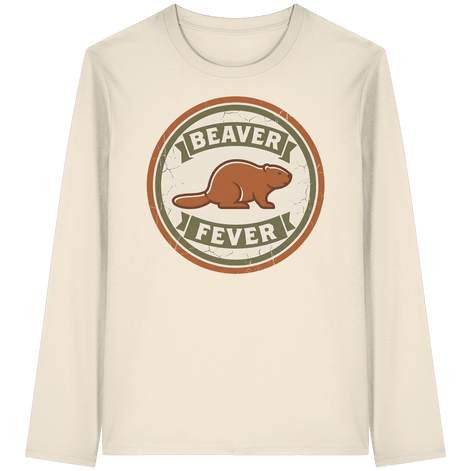 James Hunter - Nature and Beyond Unisex-Shirts Natural Raw / XS Beaver Fever - Organic Longsleeve T-Shirt