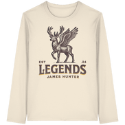 James Hunter - Nature and Beyond Unisex-Shirts Natural Raw / XS Deer Legends - Organic Longsleeve T-Shirt