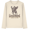 James Hunter - Nature and Beyond Unisex-Shirts Natural Raw / XS Deer Legends - Organic Longsleeve T-Shirt