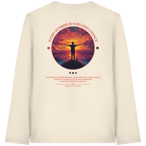 James Hunter - Nature and Beyond Unisex-Shirts Natural Raw / XS Every Sunrise Is A Second Chance - Organic Longsleeve T-Shirt
