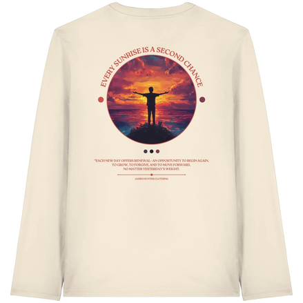 James Hunter - Nature and Beyond Unisex-Shirts Natural Raw / XS Every Sunrise Is A Second Chance - Organic Longsleeve T-Shirt