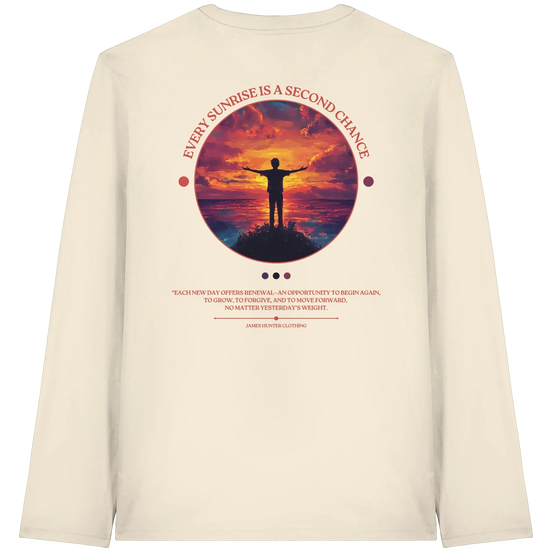 James Hunter - Nature and Beyond Unisex-Shirts Natural Raw / XS Every Sunrise Is A Second Chance - Organic Longsleeve T-Shirt