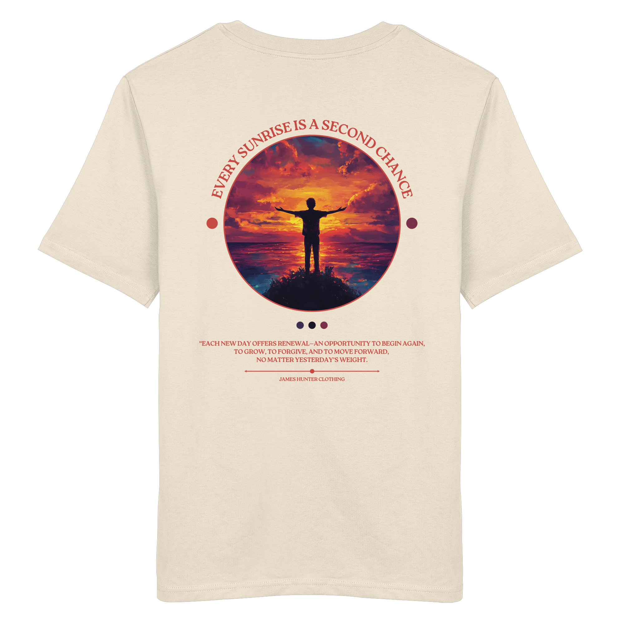 James Hunter - Nature and Beyond Unisex-Shirts Natural Raw / XS Every Sunrise Is A Second Chance - Organic Shirt