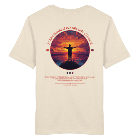 James Hunter - Nature and Beyond Unisex-Shirts Natural Raw / XS Every Sunrise Is A Second Chance - Organic Shirt