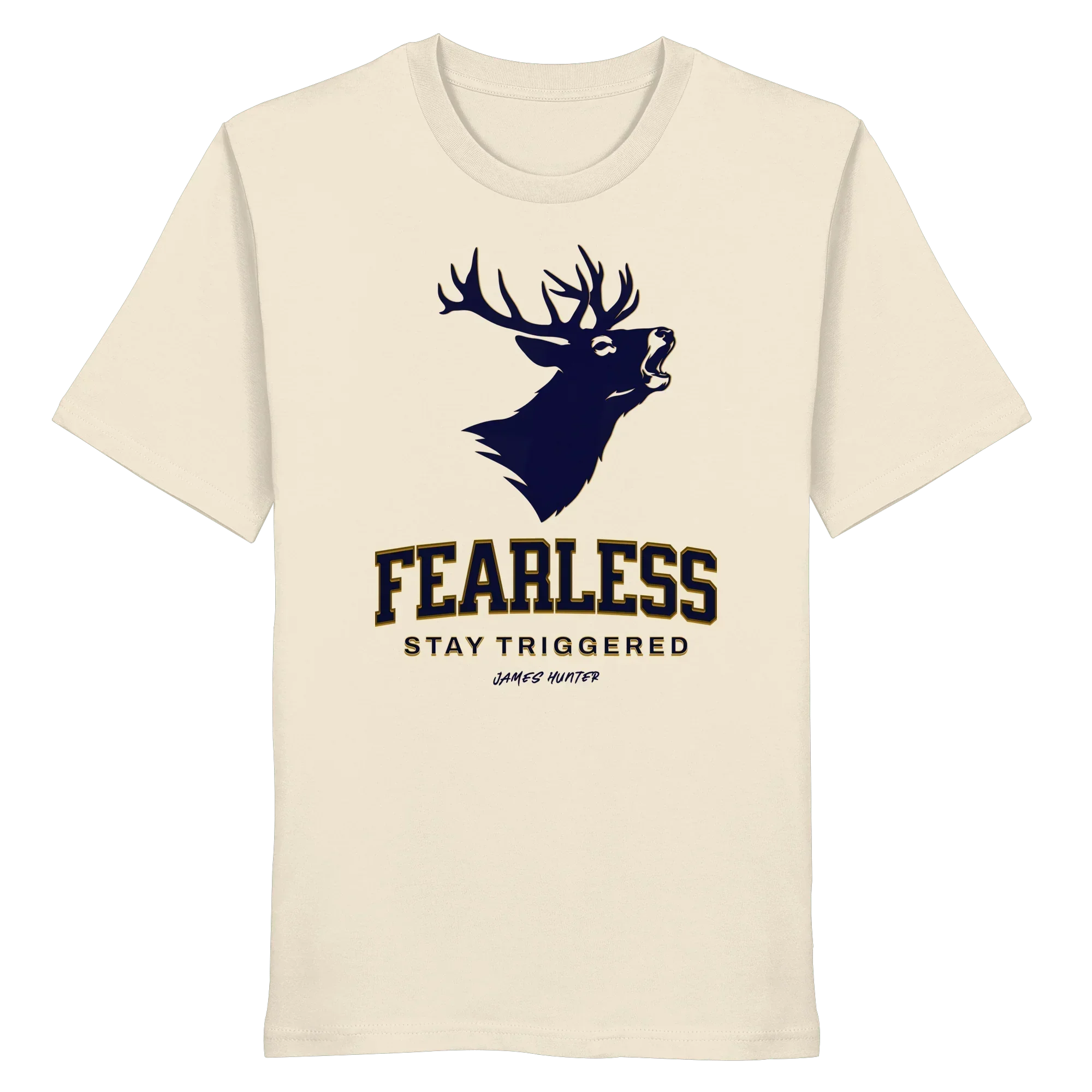 James Hunter - Nature and Beyond Unisex-Shirts Natural Raw / XS Fearless - Stay Triggered - Organic Shirt