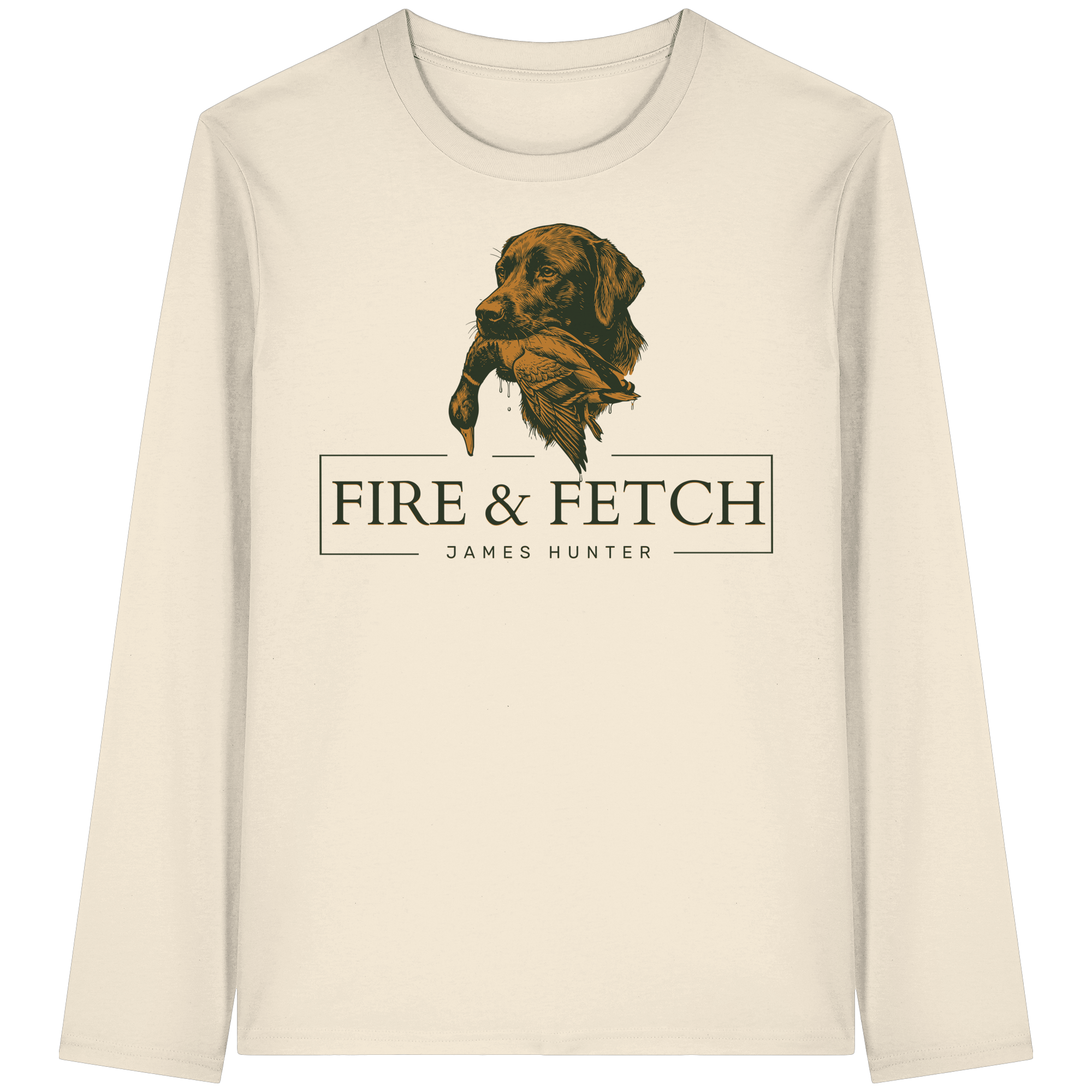 James Hunter - Nature and Beyond Unisex-Shirts Natural Raw / XS FIRE & FETCH - Organic Longsleeve T-Shirt