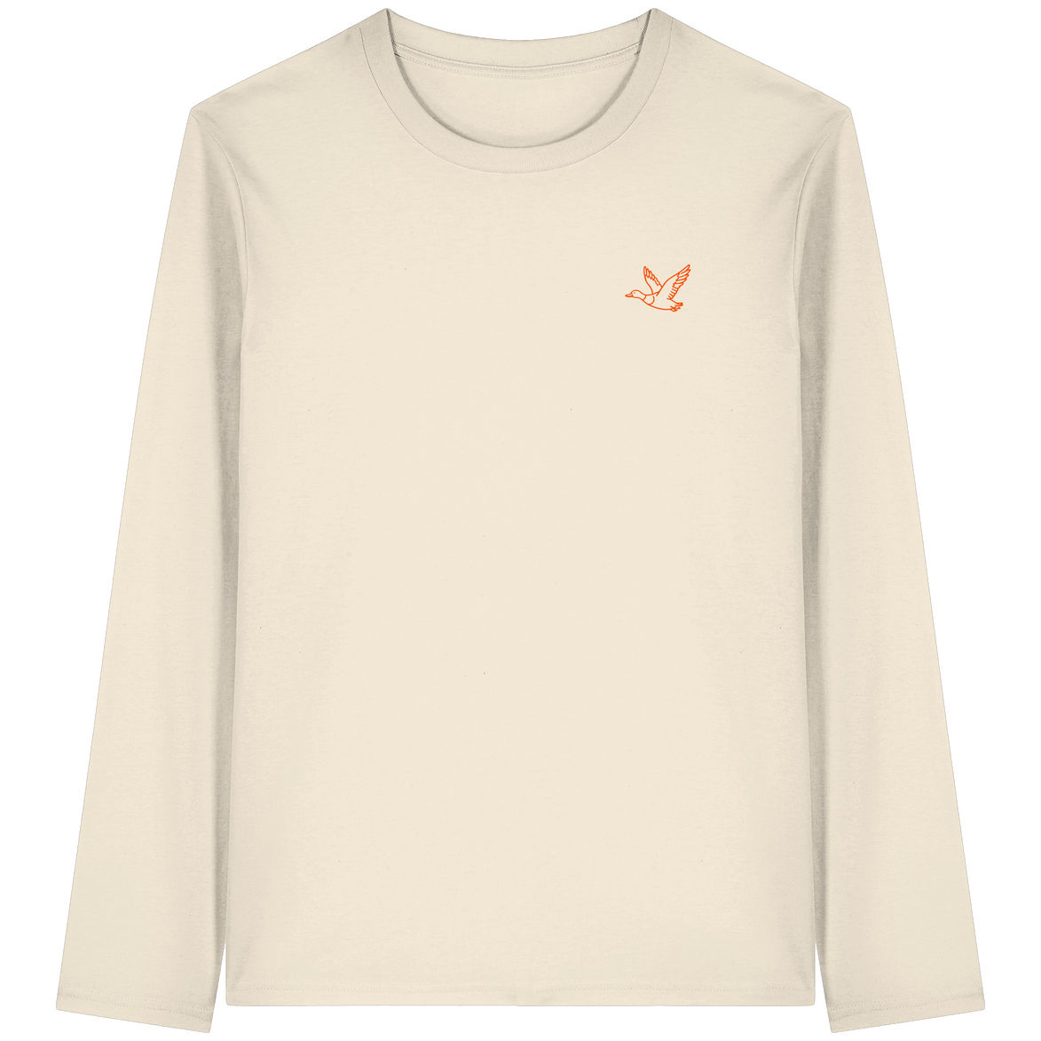 James Hunter - Nature and Beyond Unisex-Shirts Natural Raw / XS Flying Duck - Organic Longsleeve T-Shirt