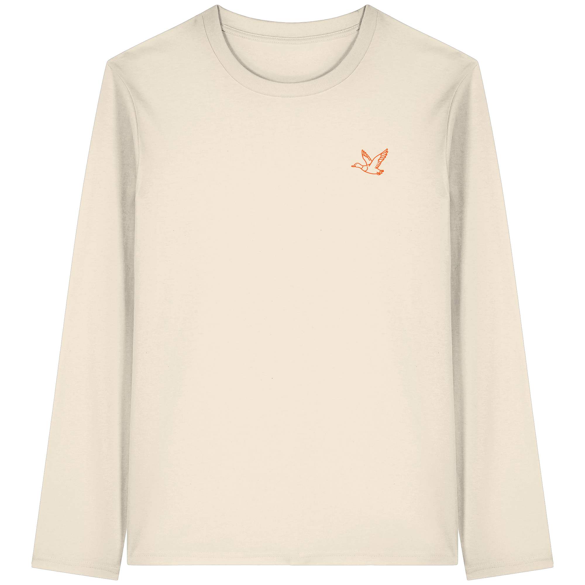 James Hunter - Nature and Beyond Unisex-Shirts Natural Raw / XS Flying Duck - Organic Longsleeve T-Shirt