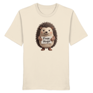 James Hunter - Nature and Beyond Unisex-Shirts Natural Raw / XS Free Hugs - Organic Shirt