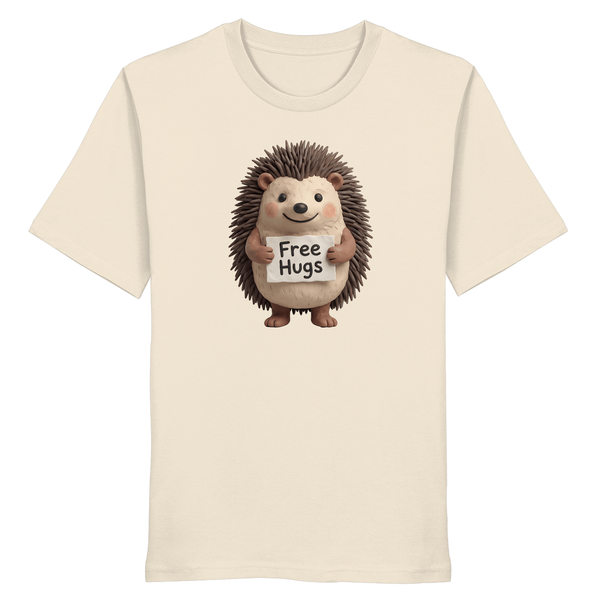 James Hunter - Nature and Beyond Unisex-Shirts Natural Raw / XS Free Hugs - Organic Shirt