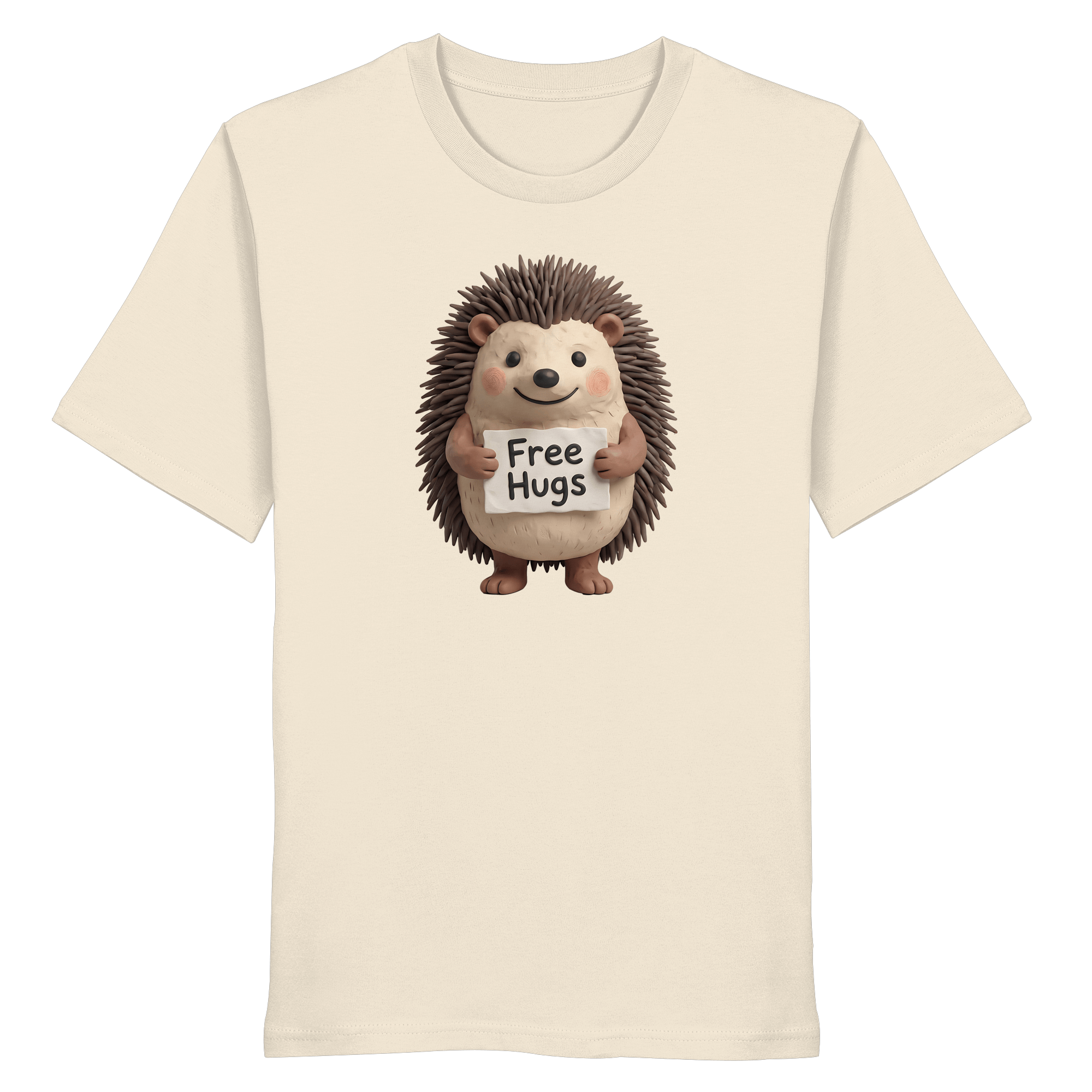 James Hunter - Nature and Beyond Unisex-Shirts Natural Raw / XS Free Hugs - Organic Shirt