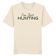 James Hunter - Nature and Beyond Unisex-Shirts Natural Raw / XS I'm just HUNTING - Organic Shirt