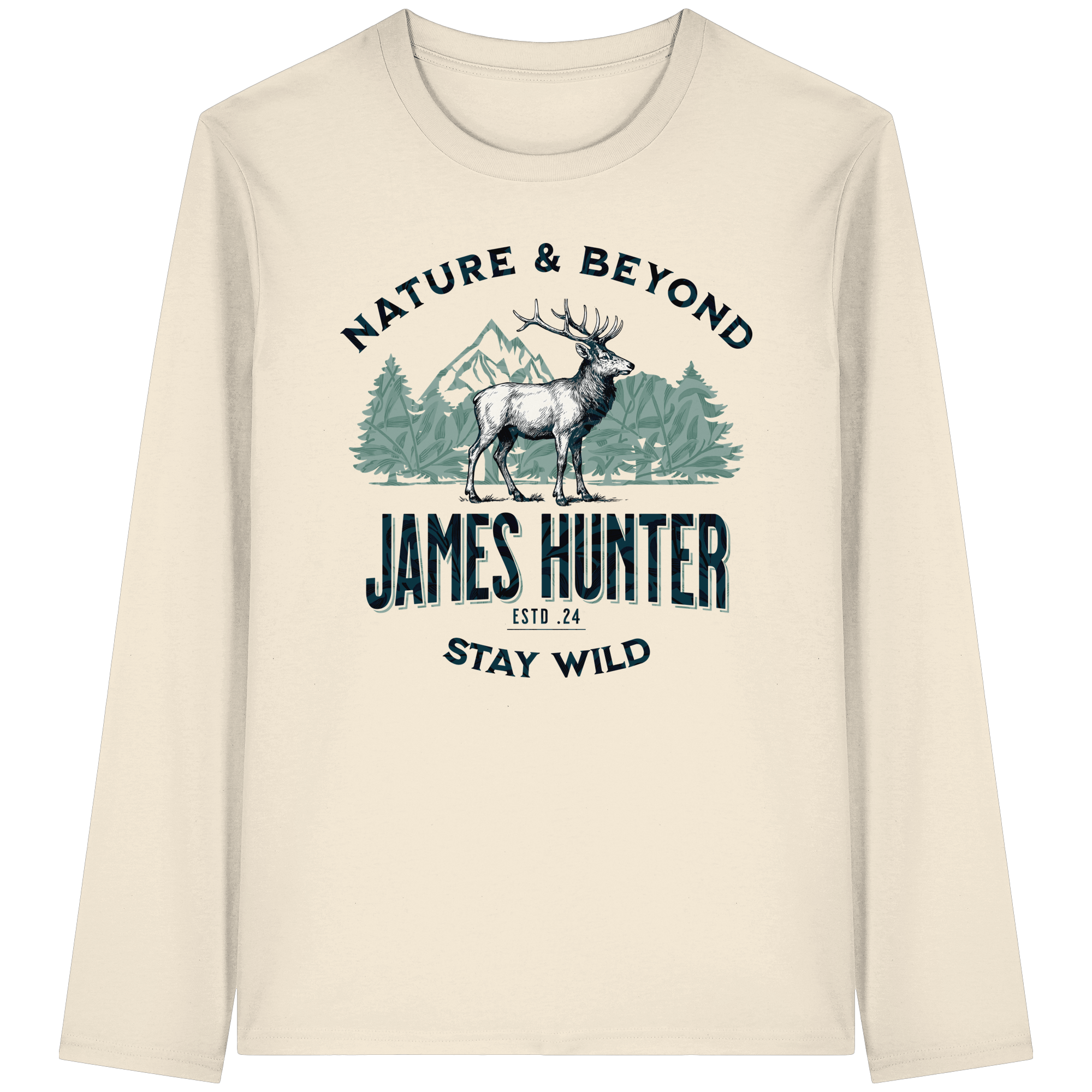 James Hunter - Nature and Beyond Unisex-Shirts Natural Raw / XS James Hunter - Nature & Beyond - Organic Longsleeve T-Shirt