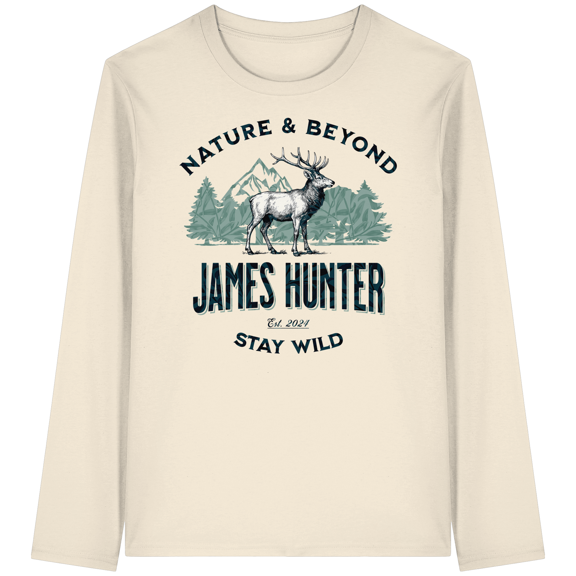 James Hunter - Nature and Beyond Unisex-Shirts Natural Raw / XS James Hunter - Nature & Beyond - Organic Longsleeve T-Shirt