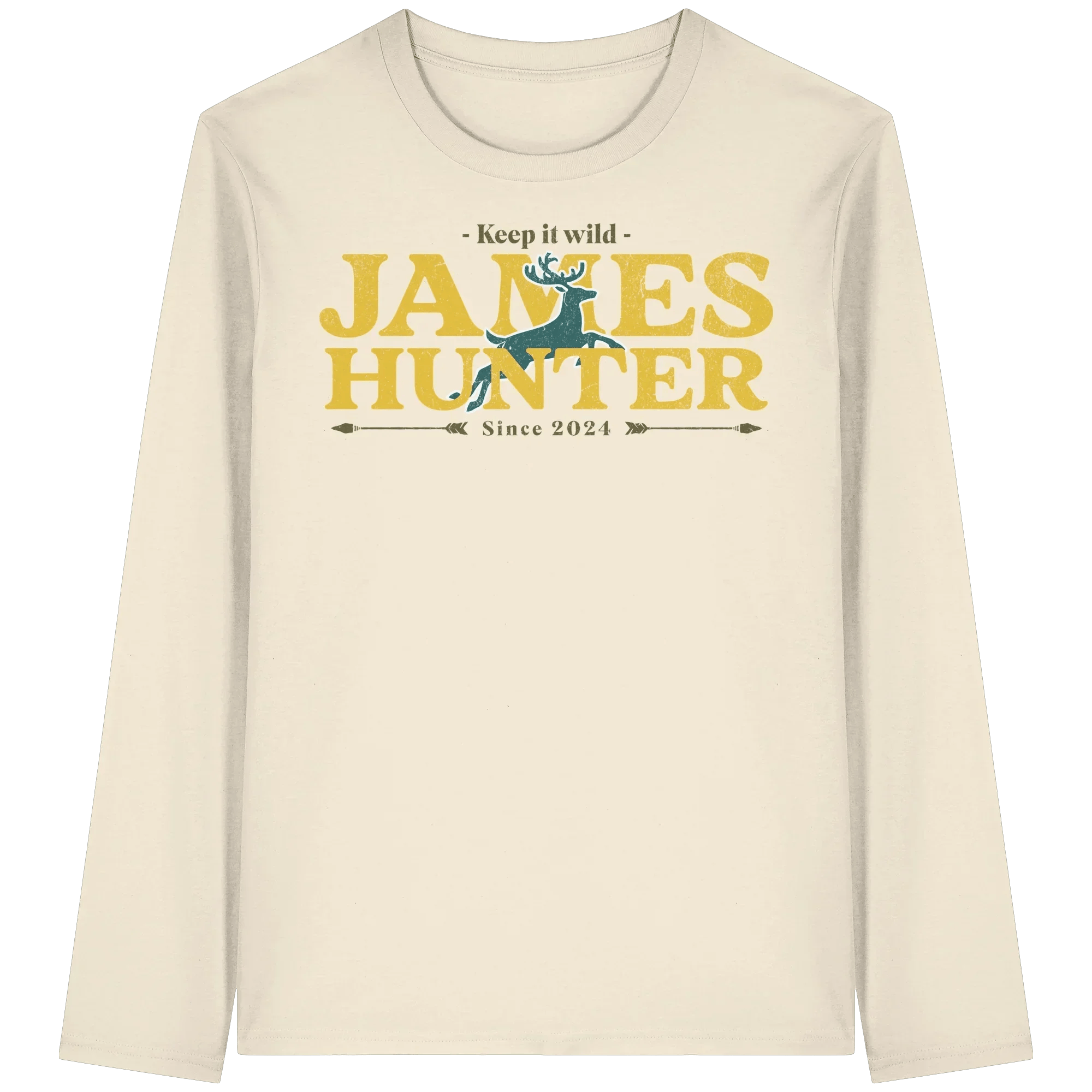 James Hunter - Nature and Beyond Unisex-Shirts Natural Raw / XS Keep It Wild  - Organic Longsleeve T-Shirt