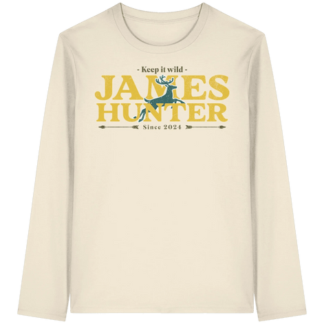 James Hunter - Nature and Beyond Unisex-Shirts Natural Raw / XS Keep It Wild  - Organic Longsleeve T-Shirt