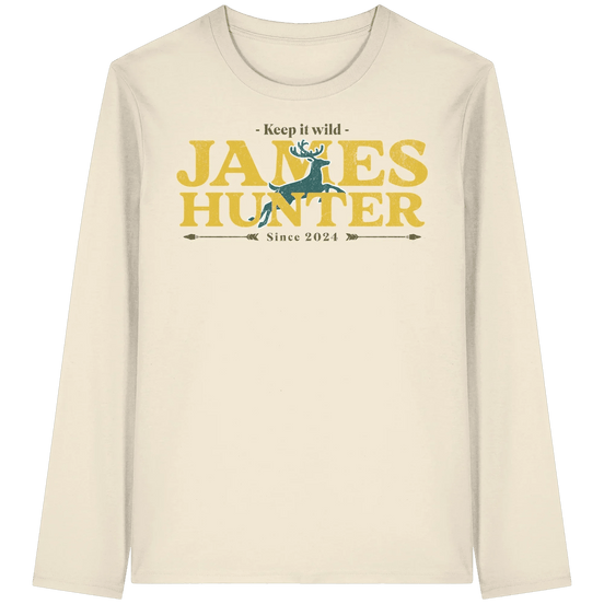 James Hunter - Nature and Beyond Unisex-Shirts Natural Raw / XS Keep It Wild  - Organic Longsleeve T-Shirt