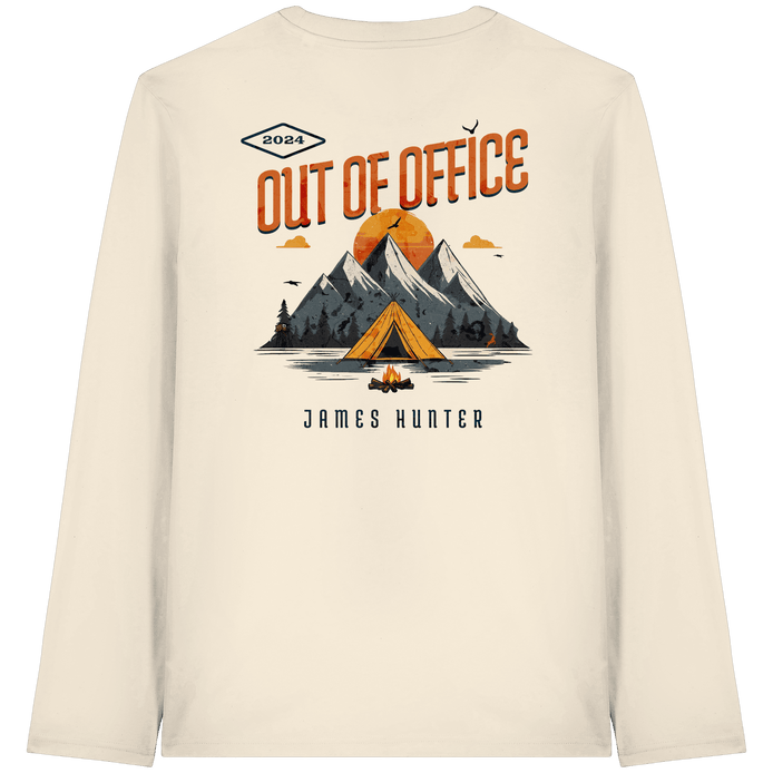 James Hunter - Nature and Beyond Unisex-Shirts Natural Raw / XS Out of Office - Organic Longsleeve T-Shirt