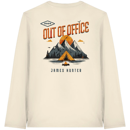 James Hunter - Nature and Beyond Unisex-Shirts Natural Raw / XS Out of Office - Organic Longsleeve T-Shirt