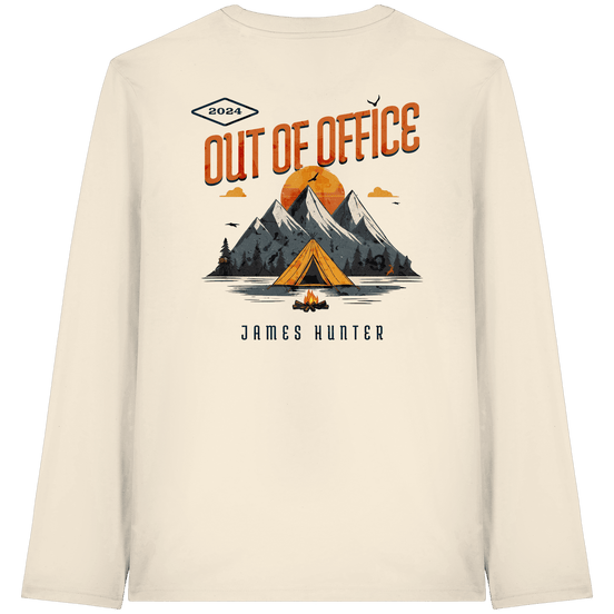 James Hunter - Nature and Beyond Unisex-Shirts Natural Raw / XS Out of Office - Organic Longsleeve T-Shirt