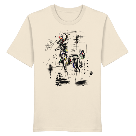 James Hunter - Nature and Beyond Unisex-Shirts Natural Raw / XS Shadow Stag — Art Collection Organic T-Shirt No. 6 - Organic Shirt