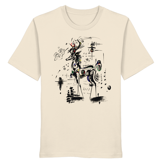 James Hunter - Nature and Beyond Unisex-Shirts Natural Raw / XS Shadow Stag — Art Collection Organic T-Shirt No. 6 - Organic Shirt