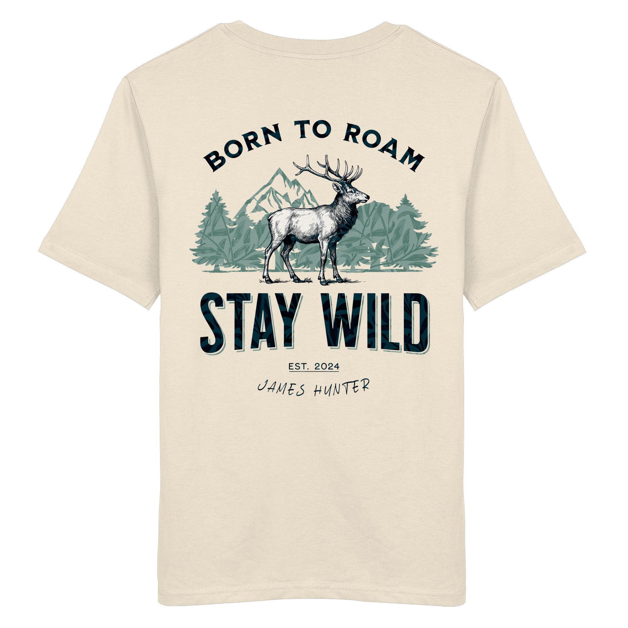 James Hunter - Nature and Beyond Unisex-Shirts Natural Raw / XS STAY WILD - Boarn to Roam