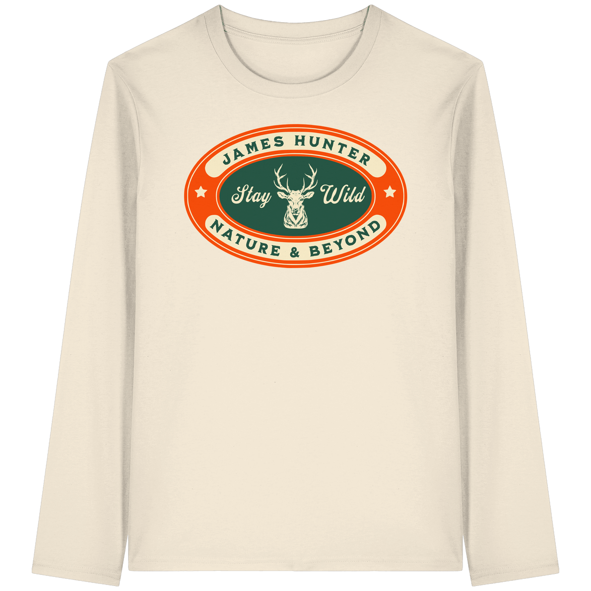 James Hunter - Nature and Beyond Unisex-Shirts Natural Raw / XS Stay Wild - Organic Longsleeve T-Shirt