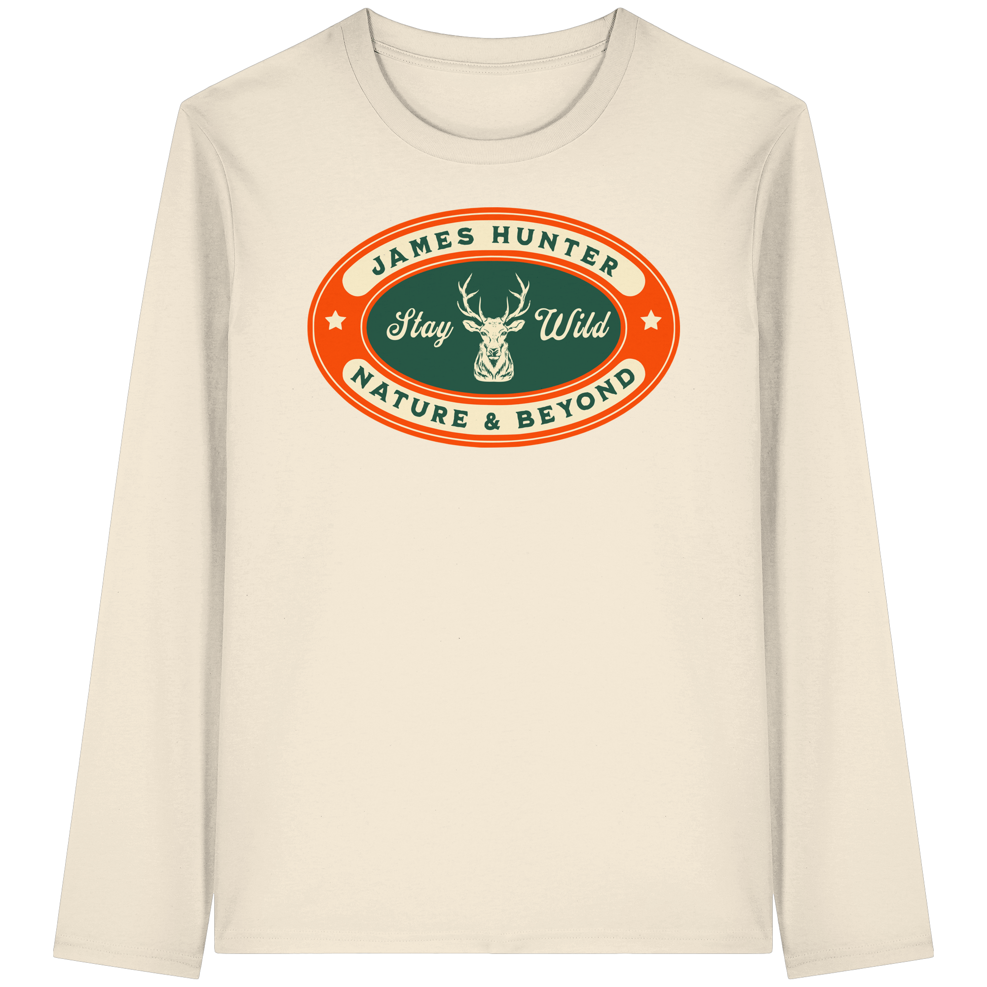 James Hunter - Nature and Beyond Unisex-Shirts Natural Raw / XS Stay Wild - Organic Longsleeve T-Shirt