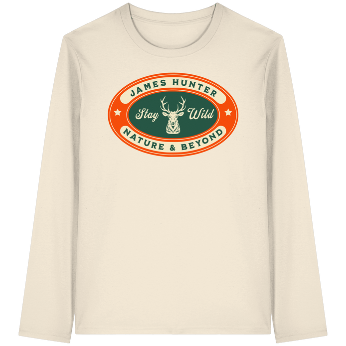 James Hunter - Nature and Beyond Unisex-Shirts Natural Raw / XS Stay Wild - Organic Longsleeve T-Shirt