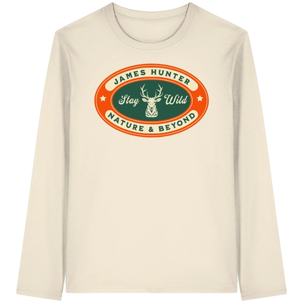 James Hunter - Nature and Beyond Unisex-Shirts Natural Raw / XS Stay Wild - Organic Longsleeve T-Shirt