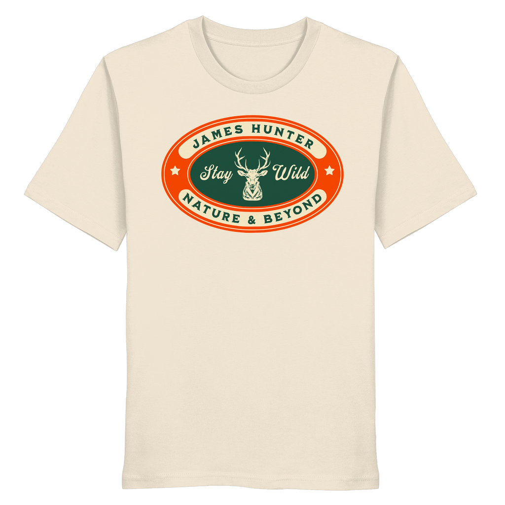 James Hunter - Nature and Beyond Unisex-Shirts Natural Raw / XS Stay Wild - Organic Shirt