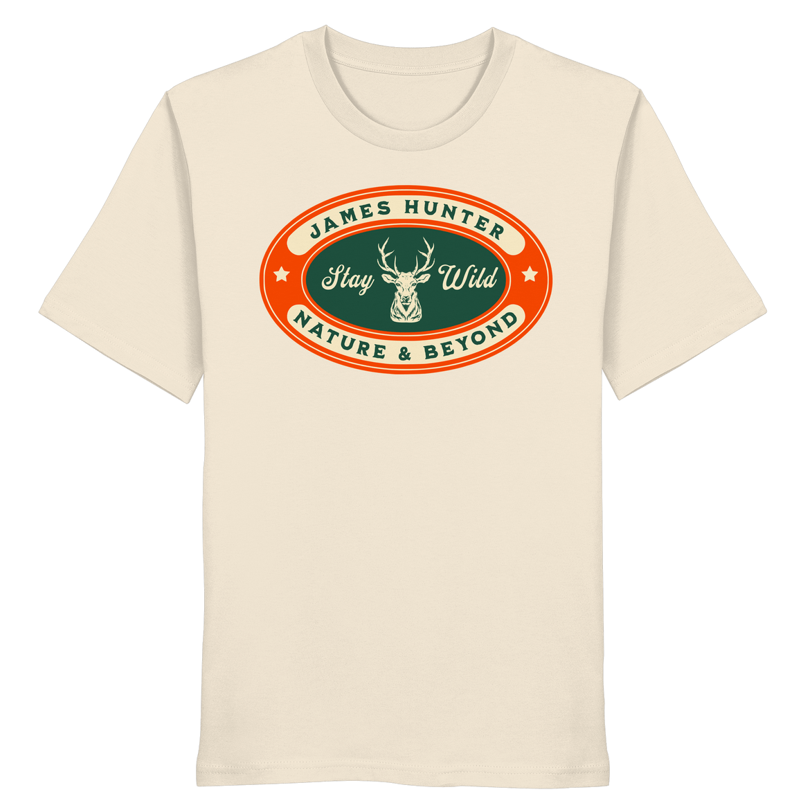 James Hunter - Nature and Beyond Unisex-Shirts Natural Raw / XS Stay Wild - Organic Shirt