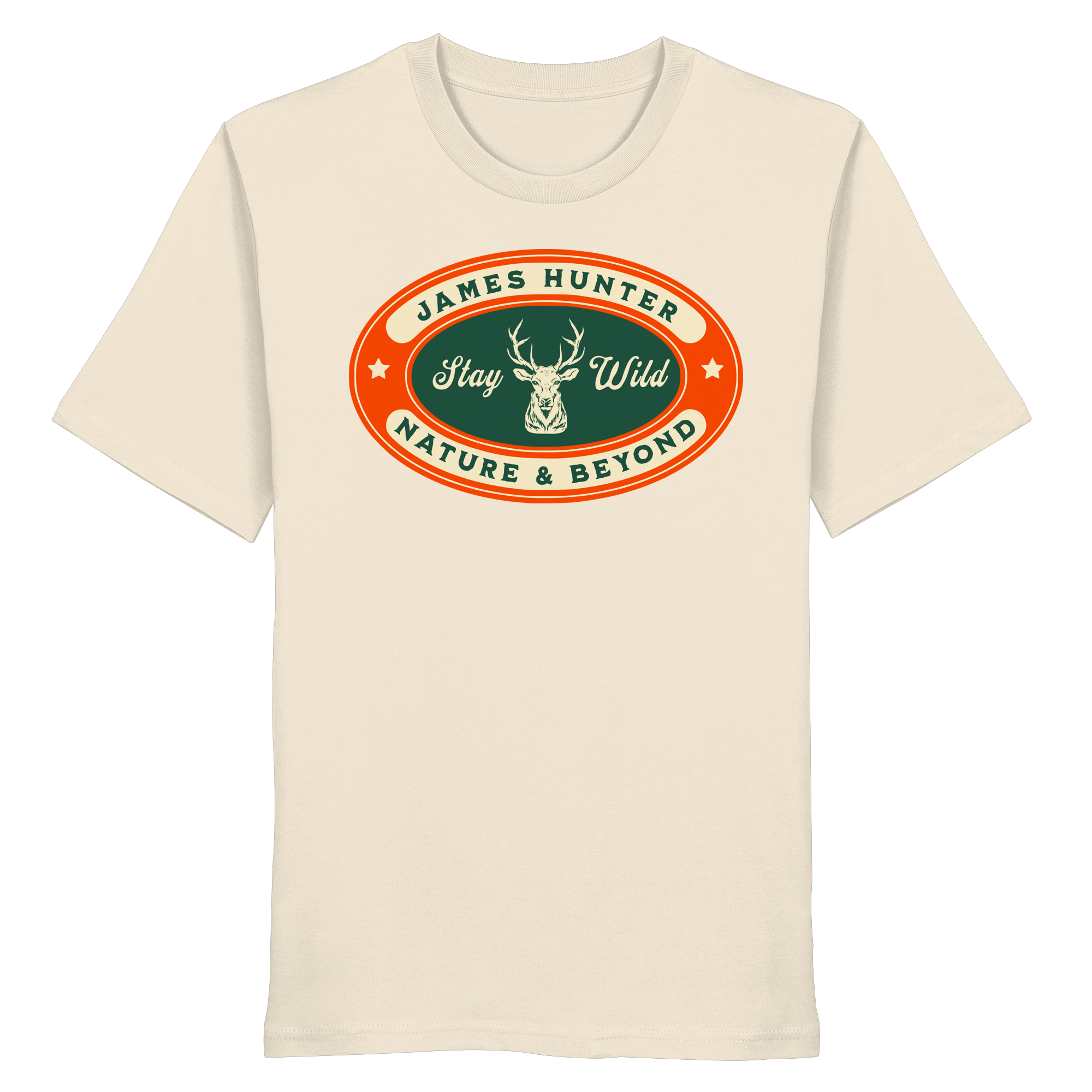 James Hunter - Nature and Beyond Unisex-Shirts Natural Raw / XS Stay Wild - Organic Shirt