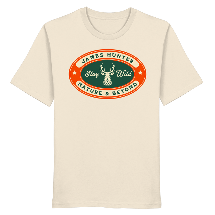 James Hunter - Nature and Beyond Unisex-Shirts Natural Raw / XS Stay Wild - Organic Shirt