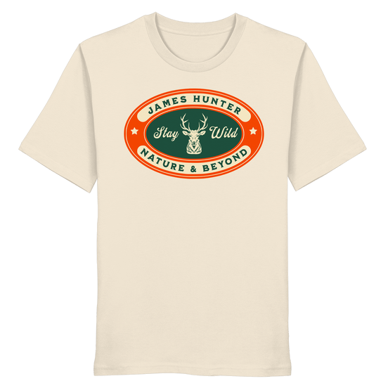 James Hunter - Nature and Beyond Unisex-Shirts Natural Raw / XS Stay Wild - Organic Shirt