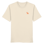James Hunter - Nature and Beyond Unisex-Shirts Natural Raw / XS The Deer (orange) - Organic Shirt