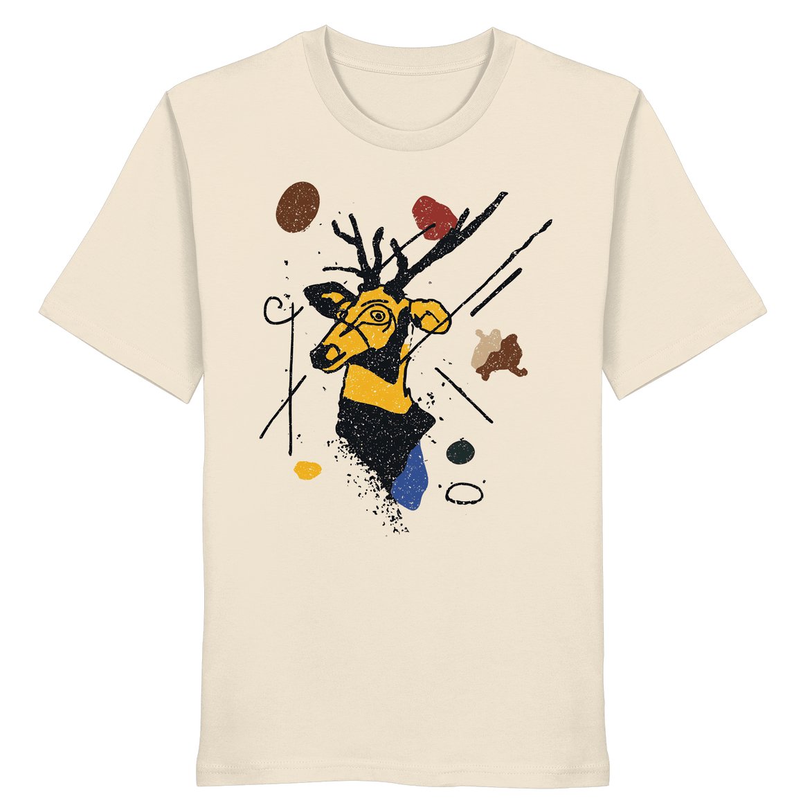 James Hunter - Nature and Beyond Unisex-Shirts Natural Raw / XS The Stag — Art Collection No.2 - Organic Shirt